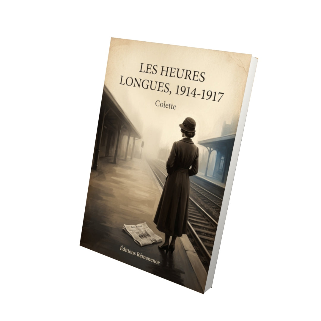 Livre Les heures longues, 1914-1917 - Colette - Vue 3D - Editions Remanence