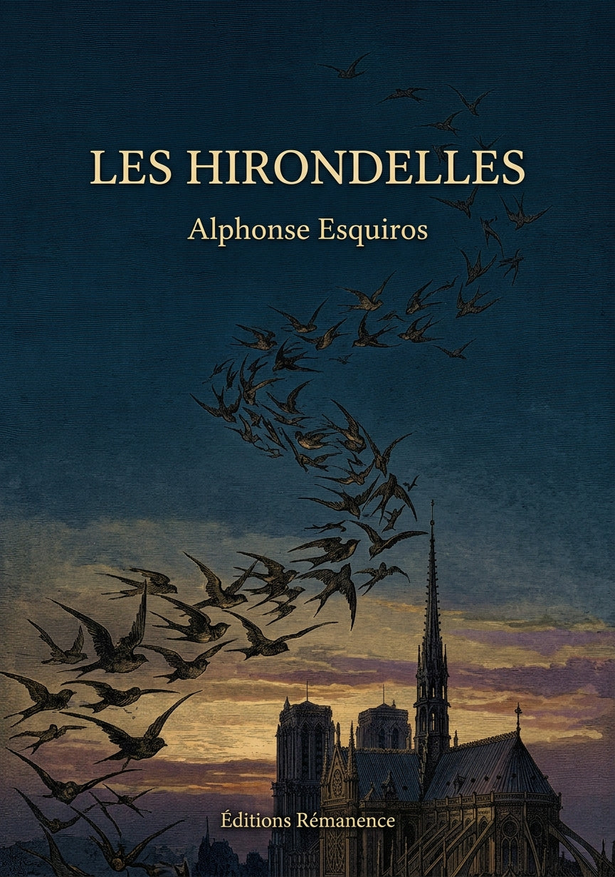 Livre Les Hirondelles par Alphonse Esquiros - Couverture - Editions Remanence