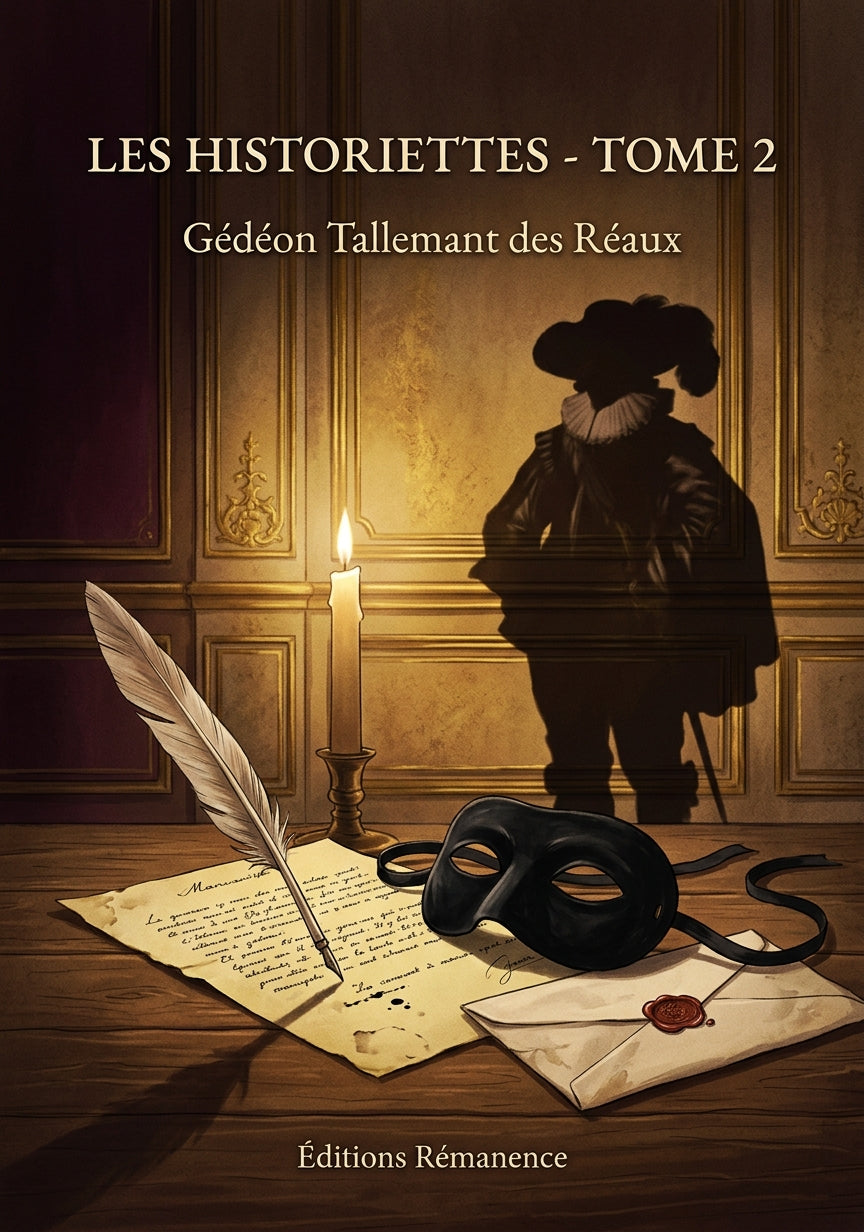 Livre Les Historiettes - Tome 2 par Gédéon Tallemant des Réaux - Couverture - Editions Remanence