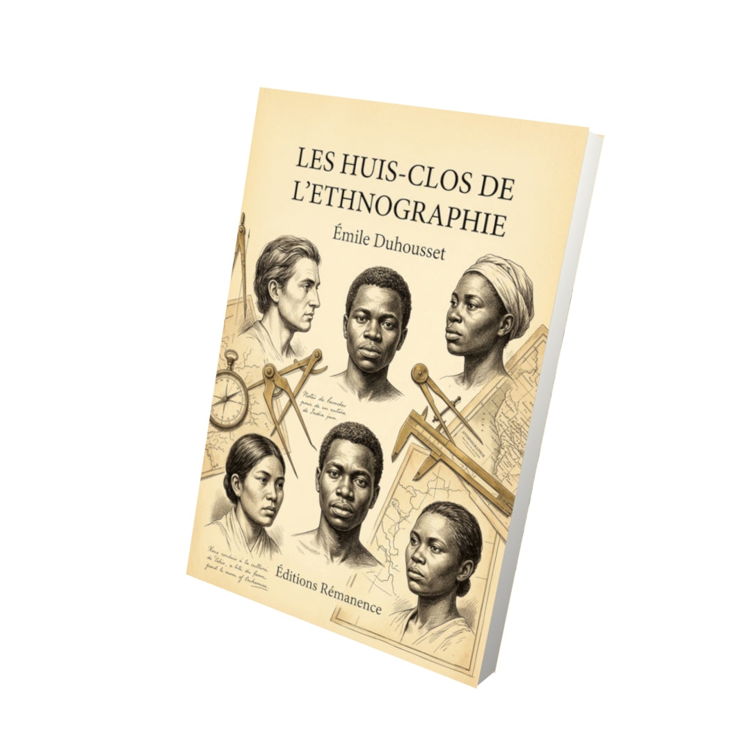 Livre Les huis-clos de l’ethnographie par Émile Duhousset - Vue 3D - Editions Remanence