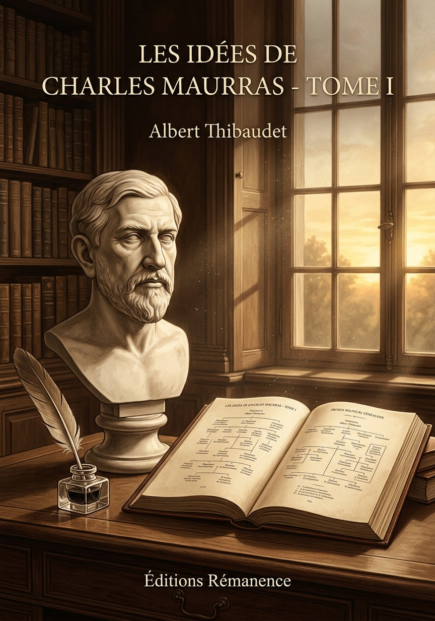 Livre Les Idées de Charles Maurras - Tome I par Albert Thibaudet - Couverture - Editions Remanence