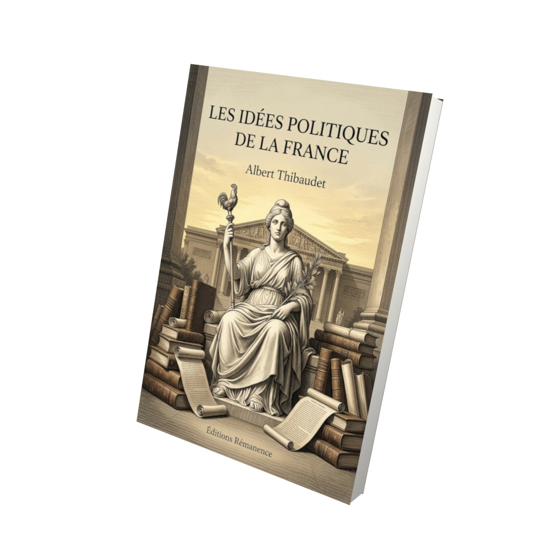 Livre Les Idées politiques de la France par Albert Thibaudet - Vue 3D - Editions Remanence