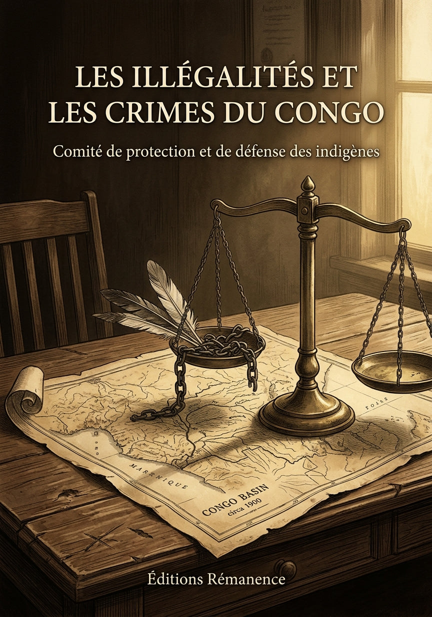 Livre Les illégalités et les crimes du Congo par Comité de protection et de défense des indigènes - Couverture - Editions Remanence