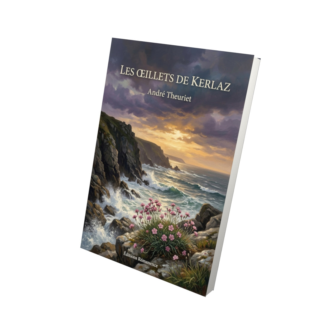 Livre Les œillets de Kerlaz par André Theuriet - Vue 3D - Editions Remanence