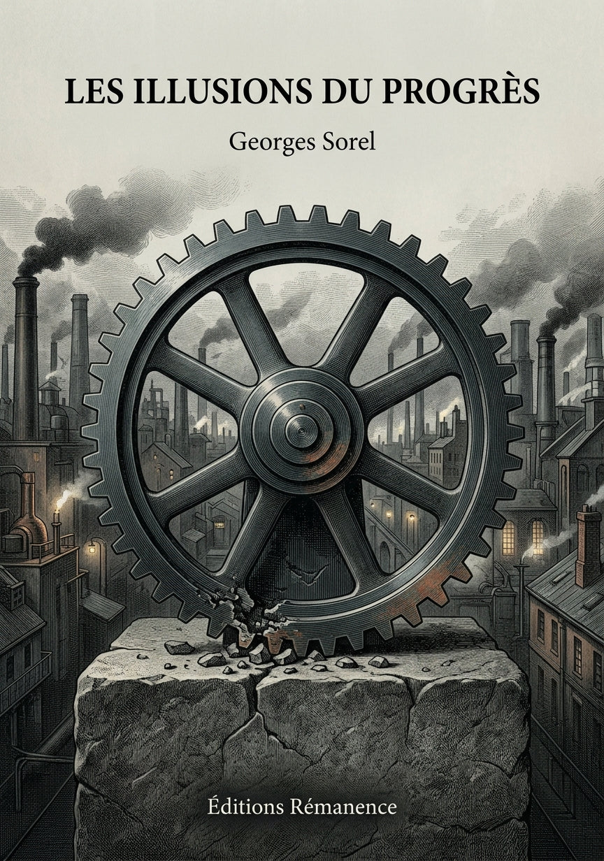 Livre Les Illusions du progrès par Georges Sorel - Couverture - Editions Remanence