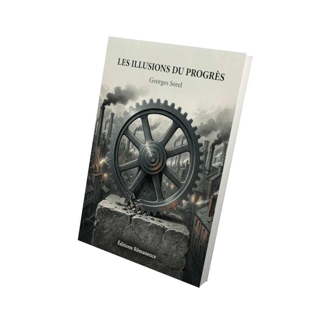 Livre Les Illusions du progrès par Georges Sorel - Vue 3D - Editions Remanence