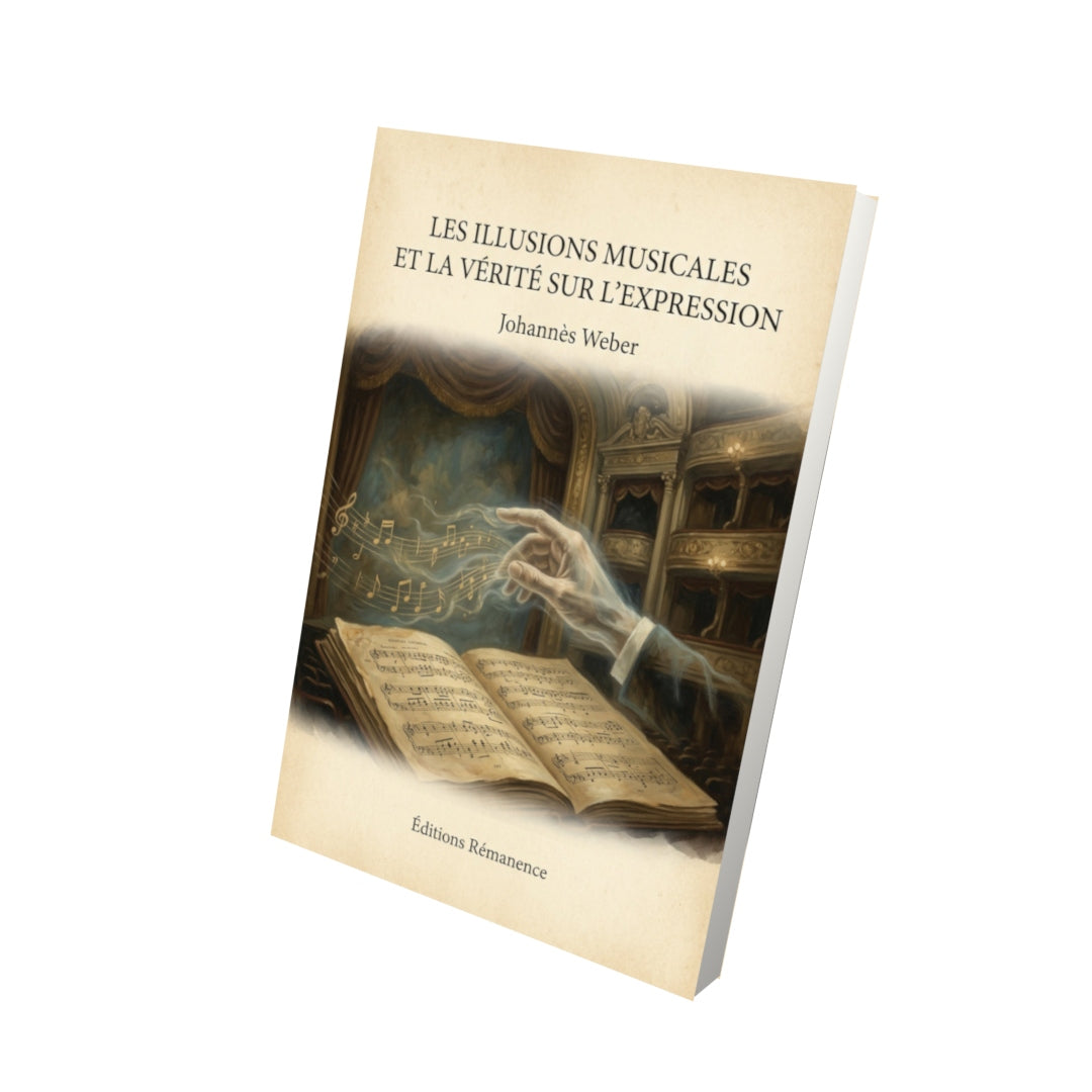 Livre Les illusions musicales et la vérité sur l'expression - Johannès Weber - Vue 3D - Editions Remanence