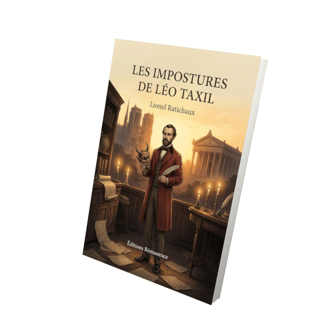 Livre Les impostures de Léo Taxil par Lionel Ratichaux - Vue 3D - Editions Remanence