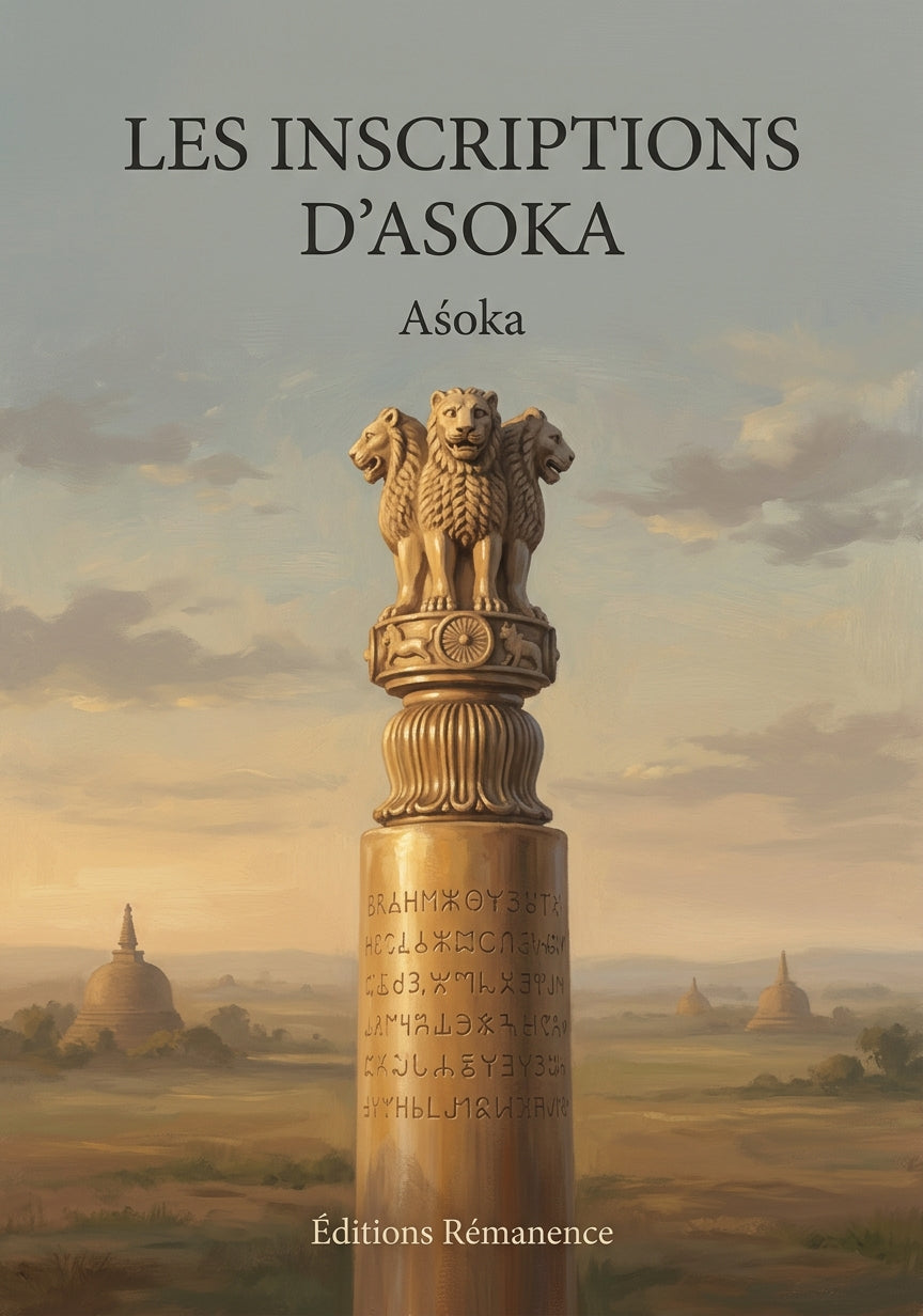 Livre Les Inscriptions d’Asoka par Aśoka - Couverture - Editions Remanence