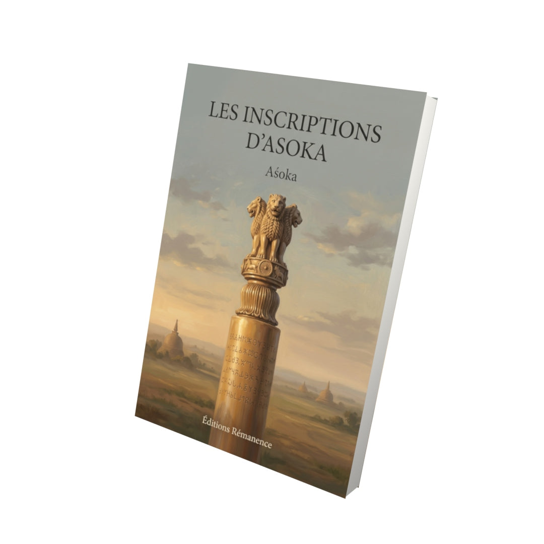 Livre Les Inscriptions d’Asoka par Aśoka - Vue 3D - Editions Remanence
