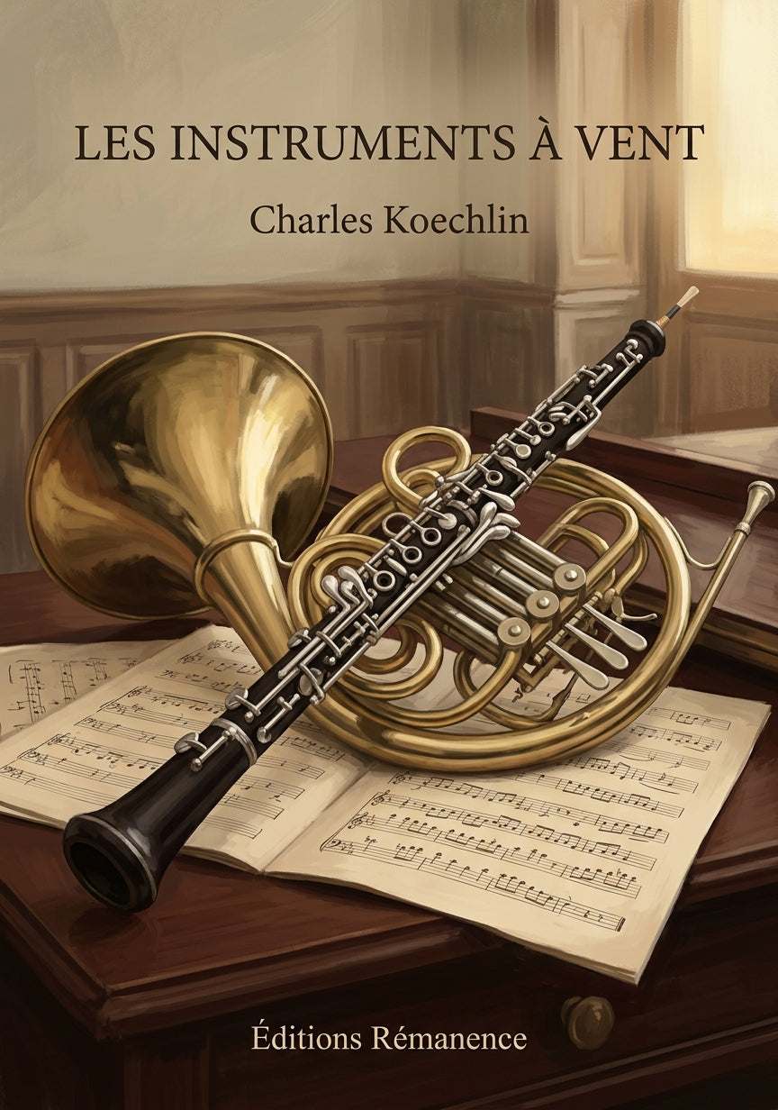 Livre Les Instruments à vent par Charles Koechlin - Couverture - Editions Remanence