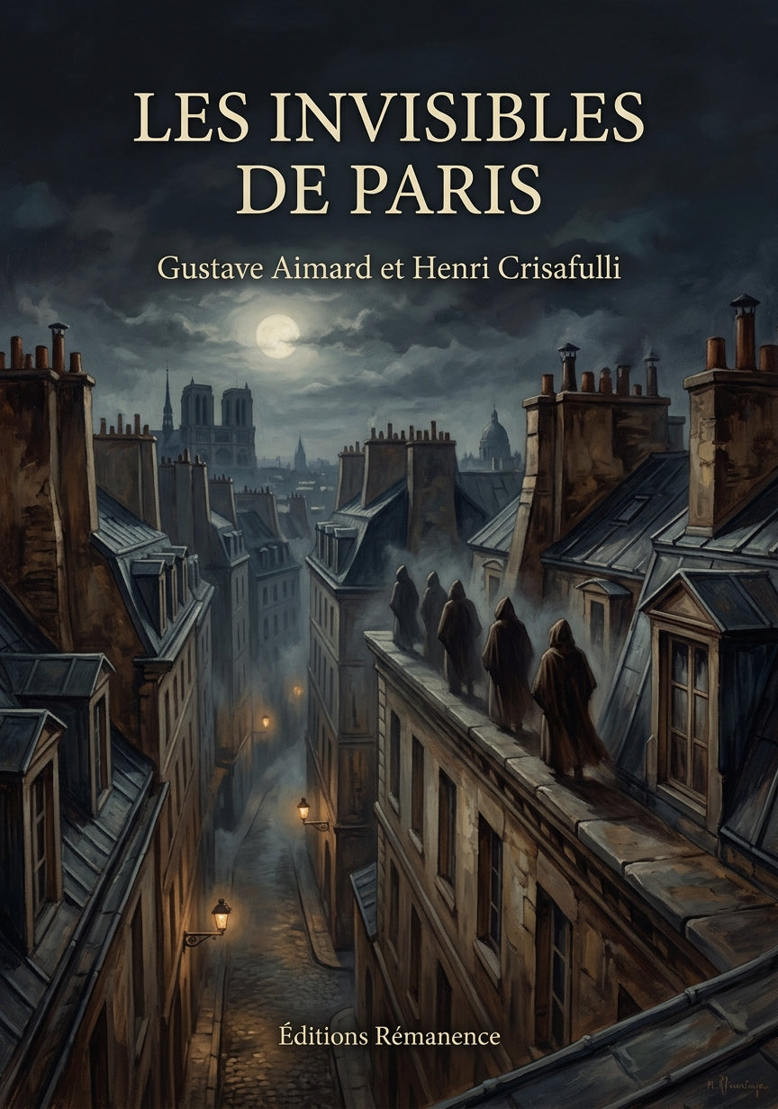 Livre Les Invisibles de Paris par Gustave Aimard et Henri Crisafulli - Couverture - Editions Remanence