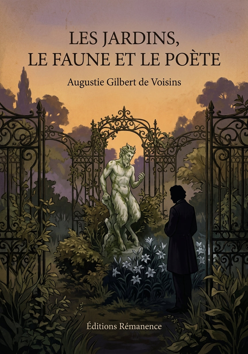 Les jardins, le faune et le poète - Augustie Gilbert de Voisins (Couverture)