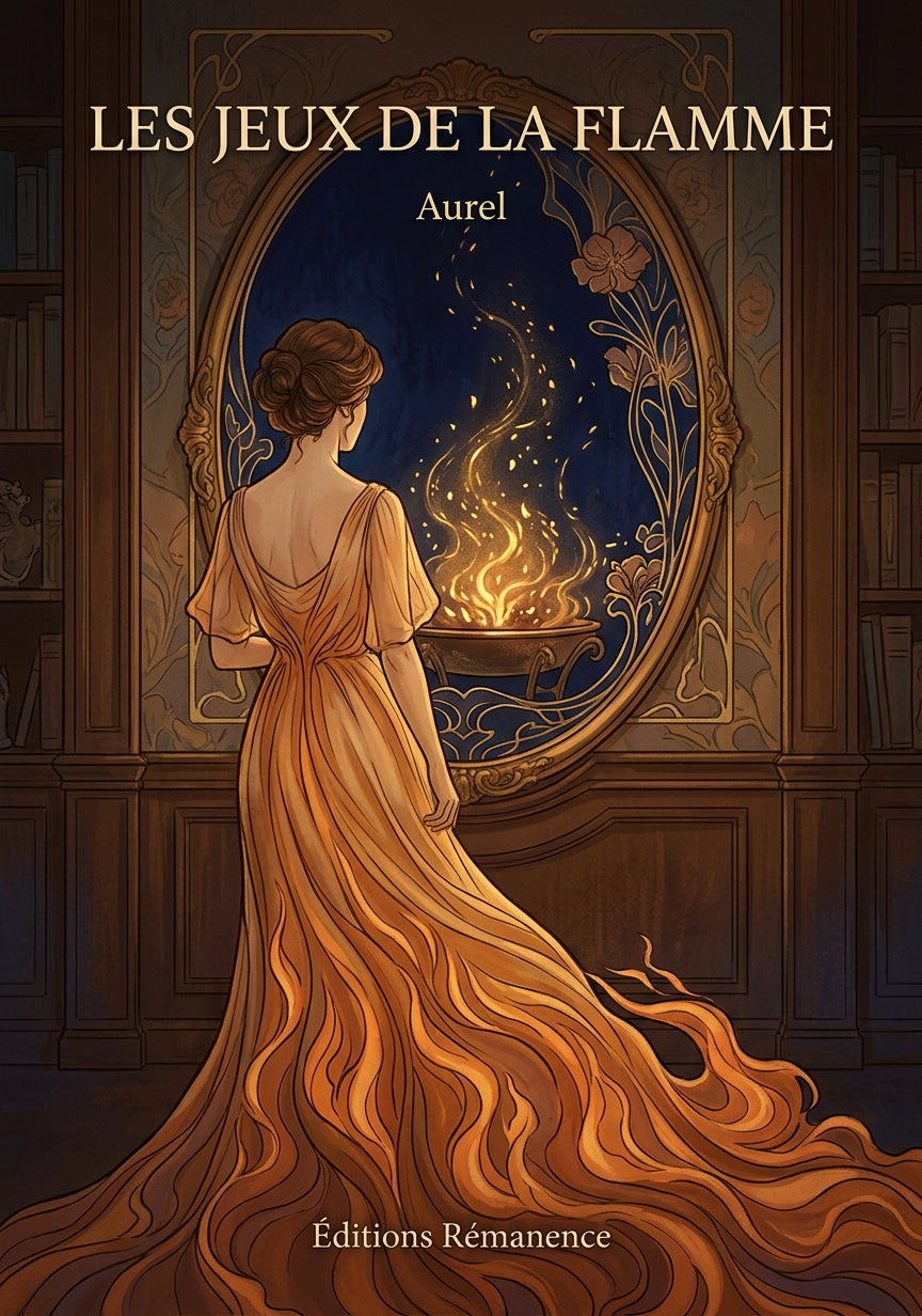 Livre Les Jeux de la flamme par Aurel - Couverture - Editions Remanence