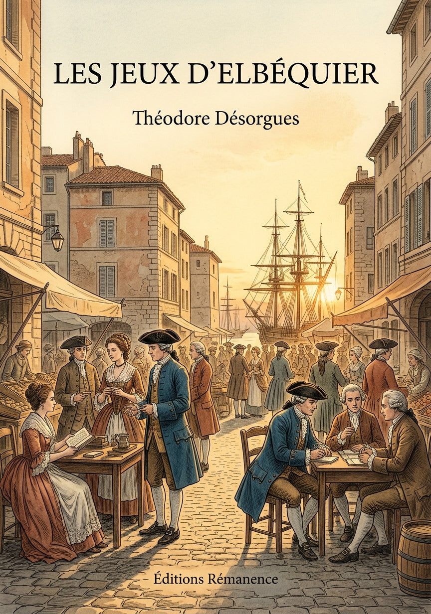 Livre Les Jeux d’Elbéquier par Théodore Désorgues - Couverture - Editions Remanence