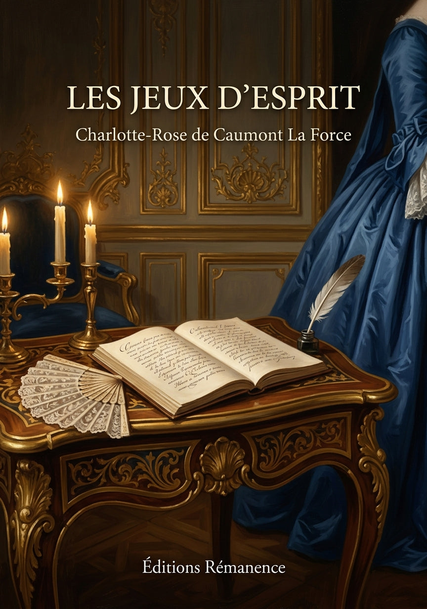 Livre Les Jeux d’esprit par Charlotte-Rose de Caumont La Force - Couverture - Editions Remanence