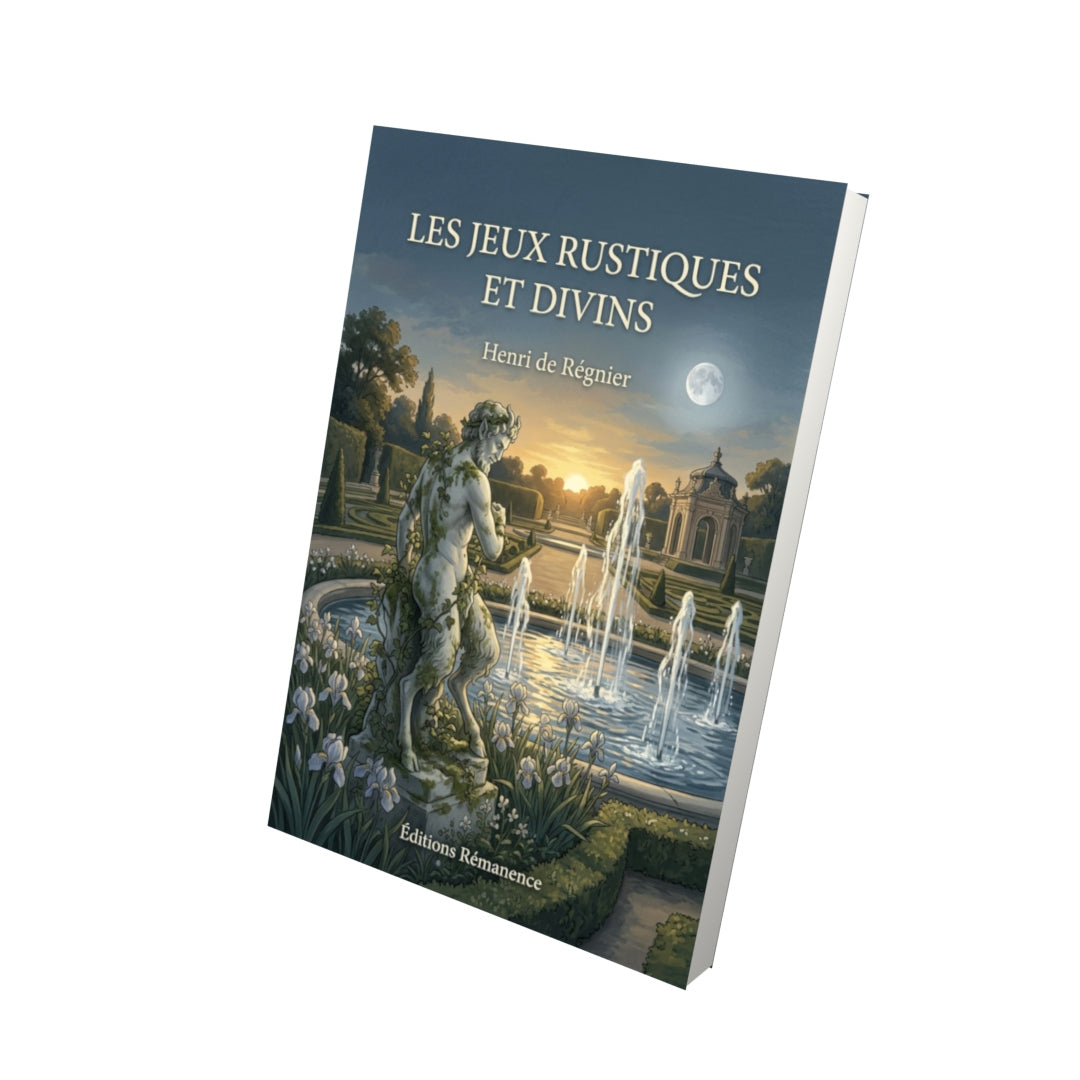 Livre Les Jeux rustiques et divins par Henri de Régnier - Vue 3D - Editions Remanence