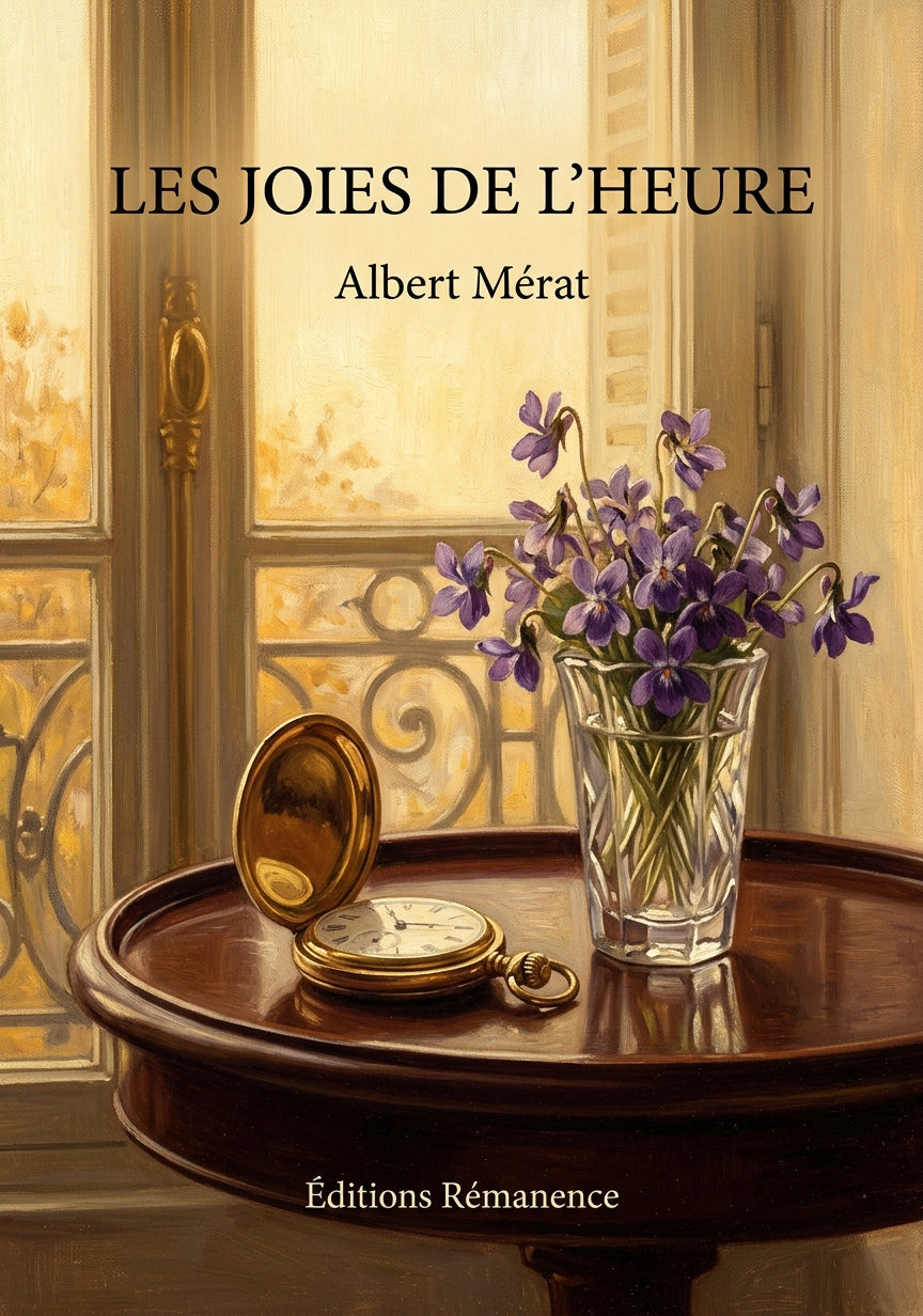Livre Les Joies de l’heure par Albert Mérat - Couverture - Editions Remanence