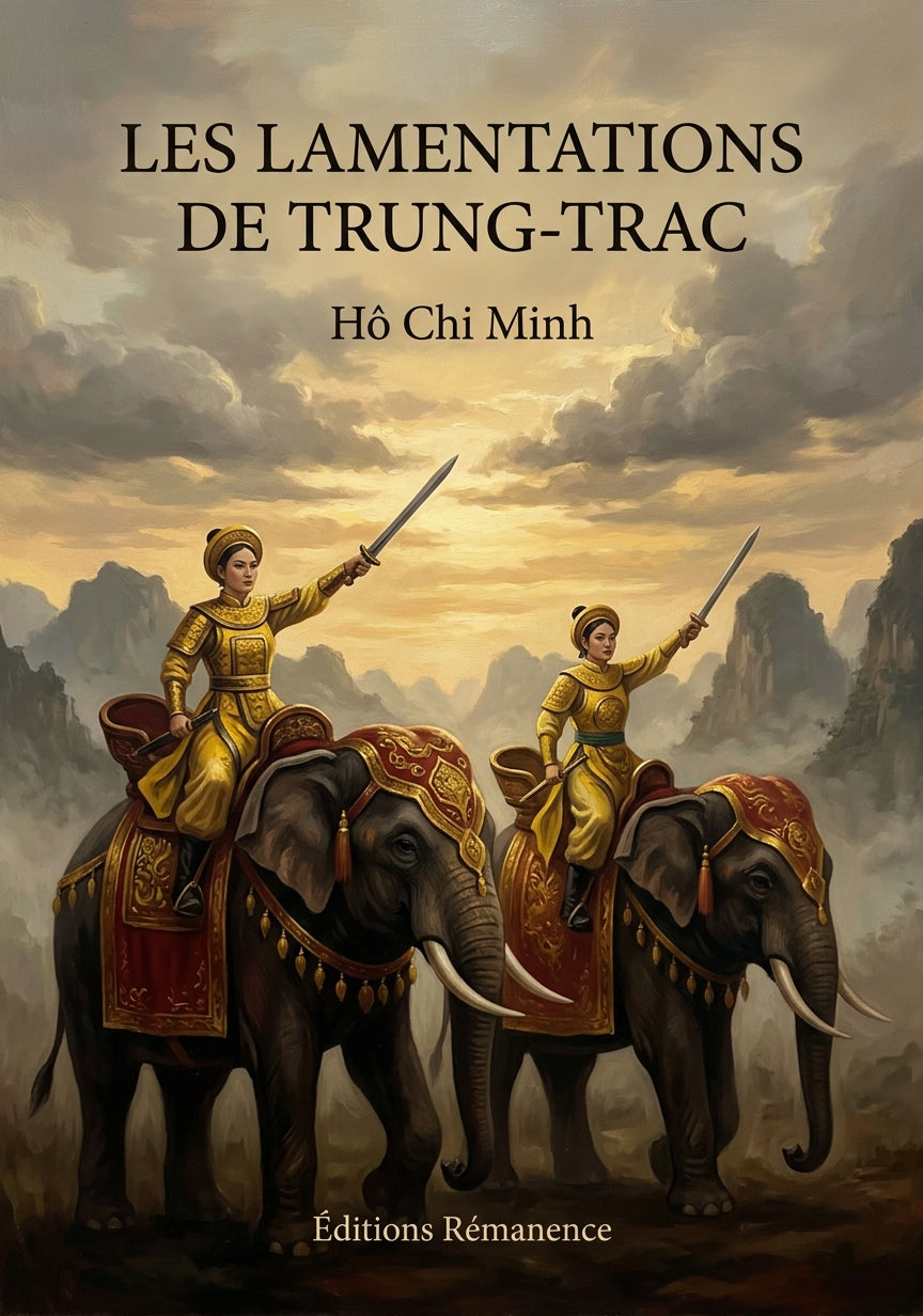 Livre Les Lamentations de Trung-Trac par Hô Chi Minh - Couverture - Editions Remanence