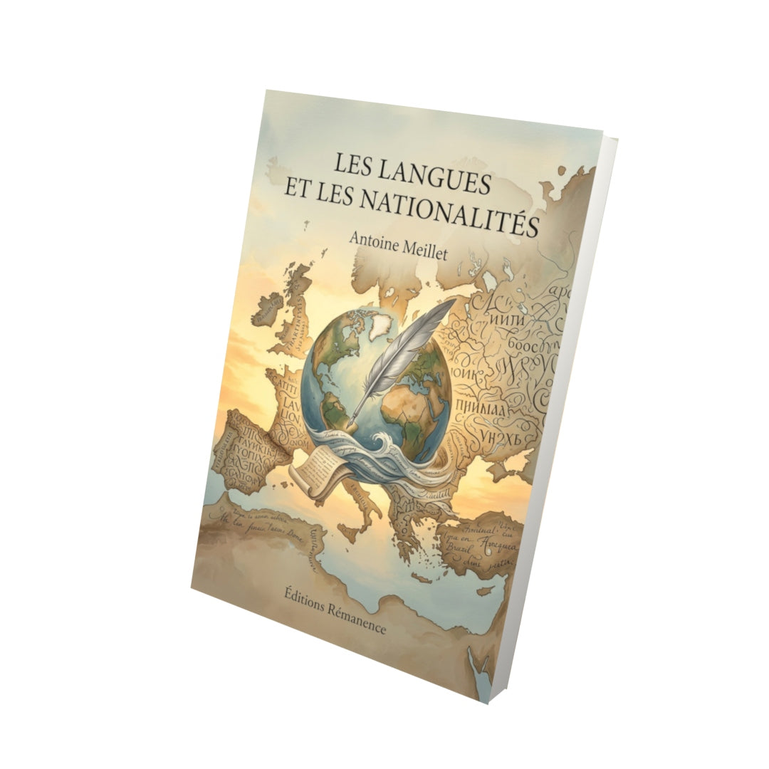 Livre Les Langues et les Nationalités par Antoine Meillet - Vue 3D - Editions Remanence