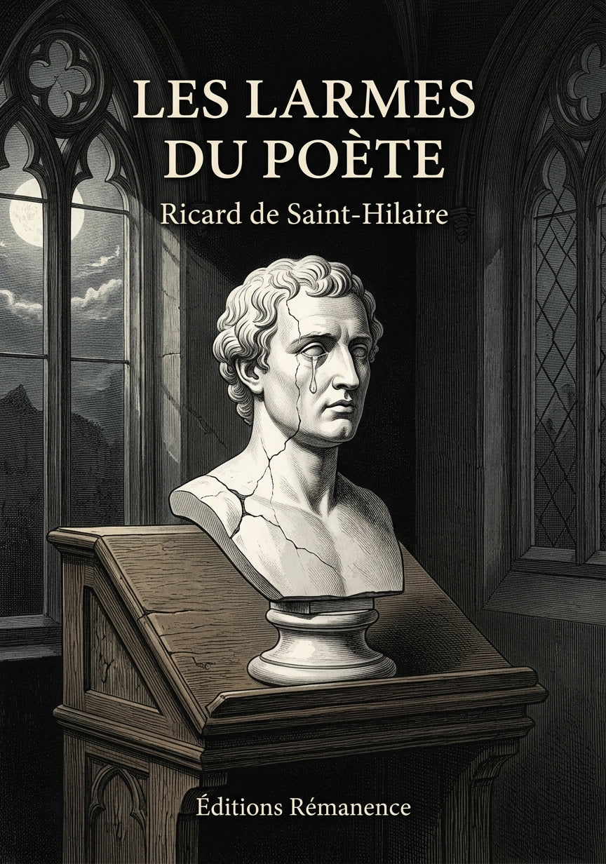 Livre Les Larmes du Poète par Ricard de Saint-Hilaire - Couverture - Editions Remanence