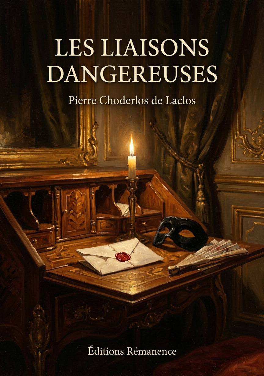 Livre Les liaisons dangereuses par Pierre Choderlos de Laclos - Couverture - Editions Remanence