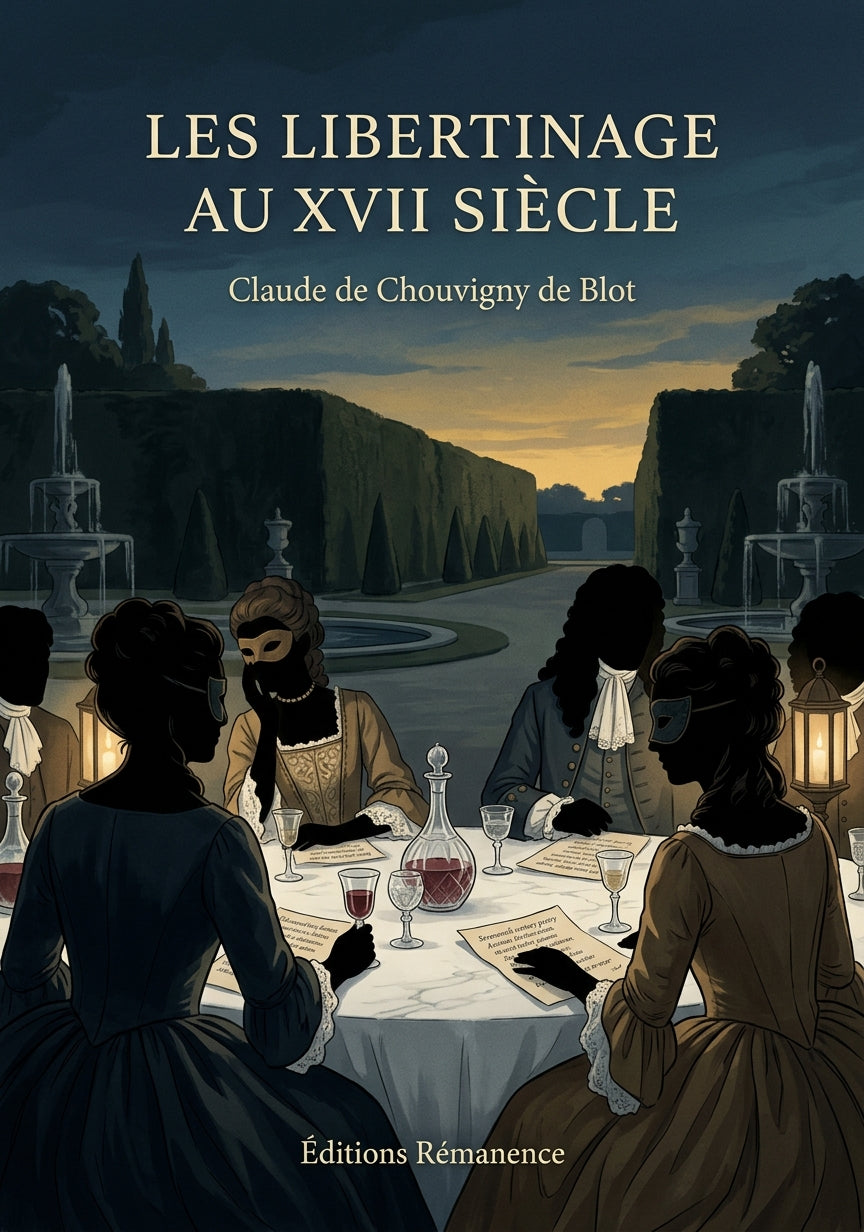 Livre Les Libertinage au XVII siècle par Claude de Chouvigny de Blot - Couverture - Editions Remanence
