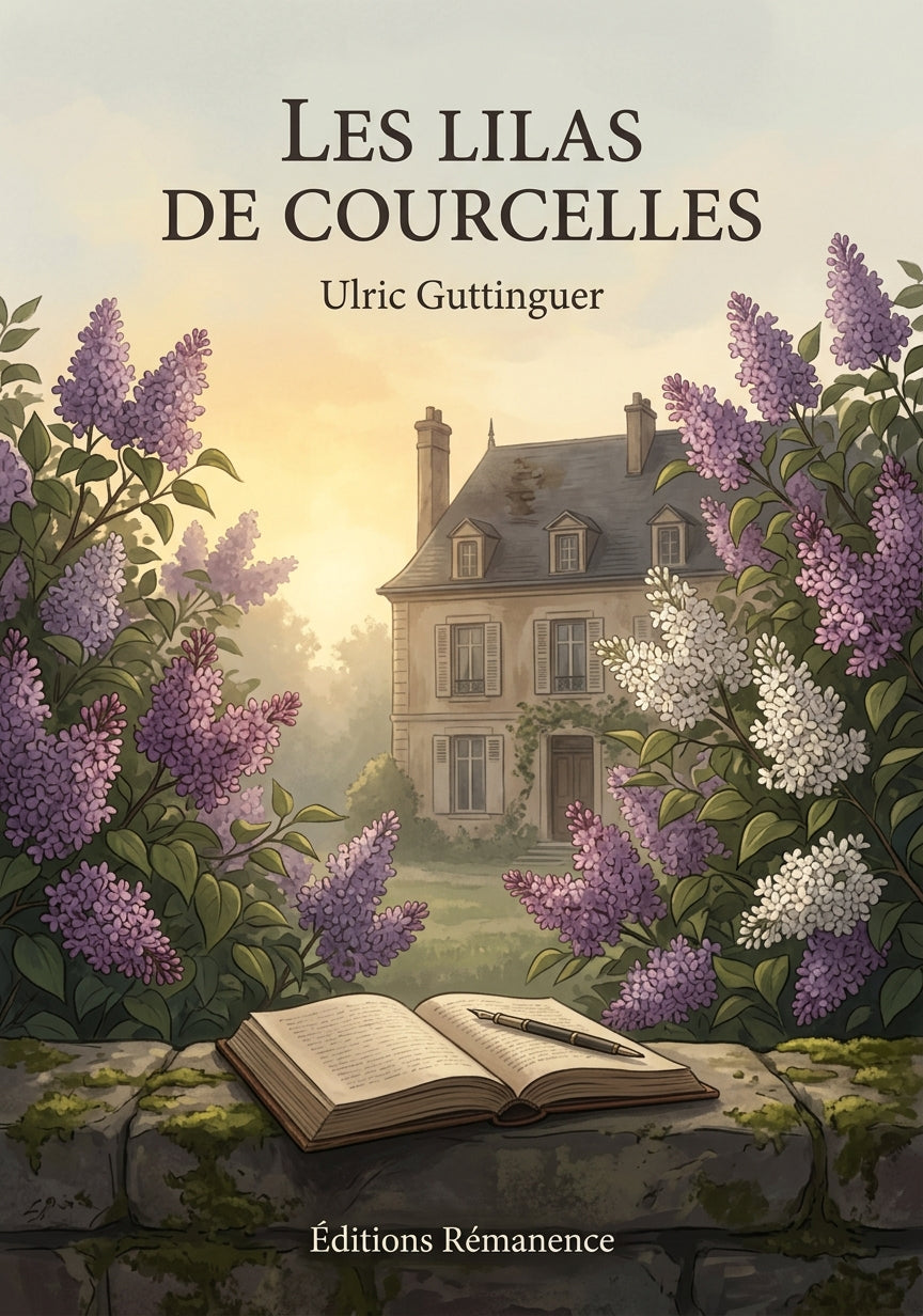 Livre Les Lilas de Courcelles par Ulric Guttinguer - Couverture - Editions Remanence