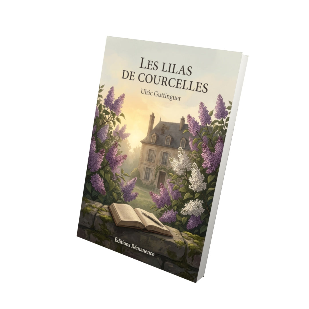 Livre Les Lilas de Courcelles par Ulric Guttinguer - Vue 3D - Editions Remanence