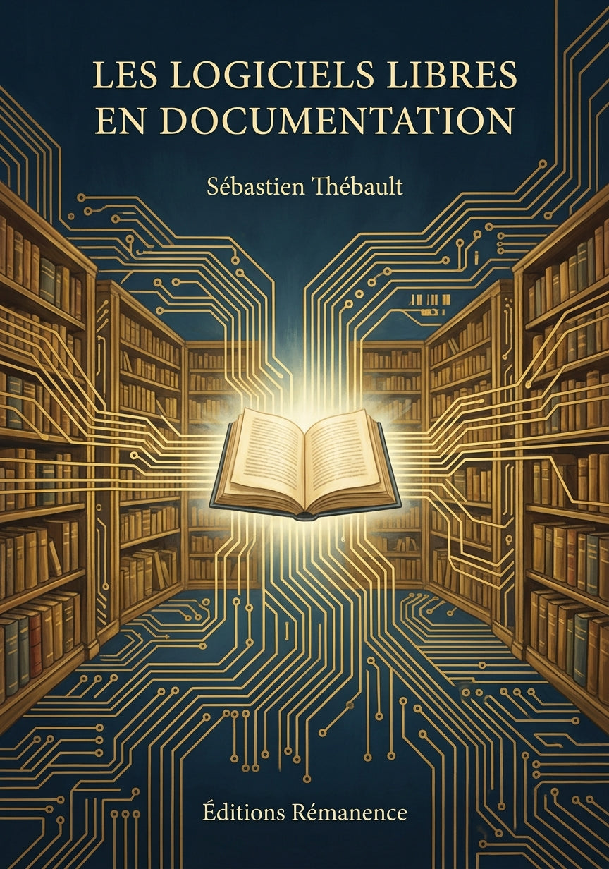 Livre Les Logiciels libres en documentation par Sébastien Thébault - Couverture - Editions Remanence