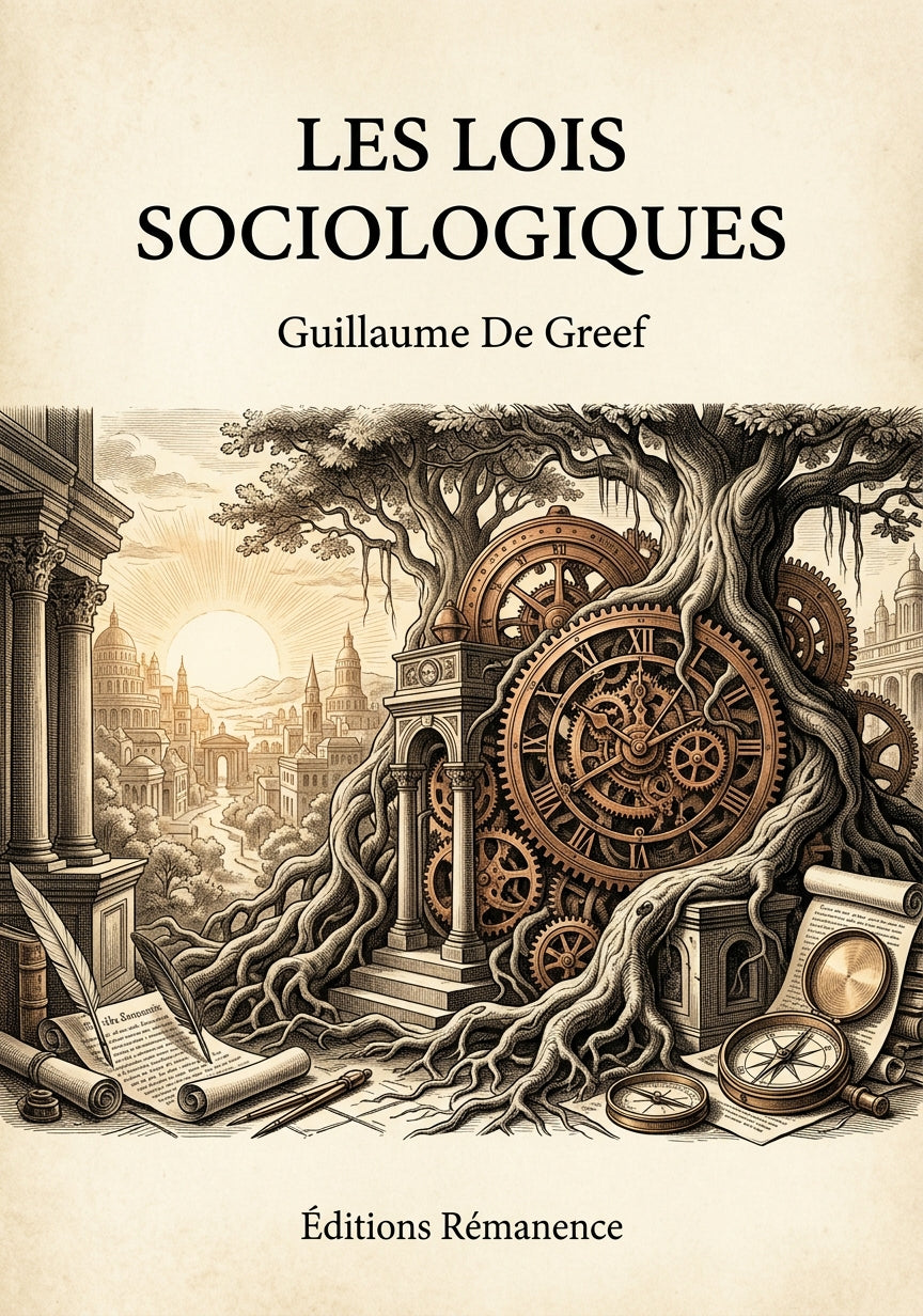 Les lois sociologiques - Guillaume De Greef (Couverture)