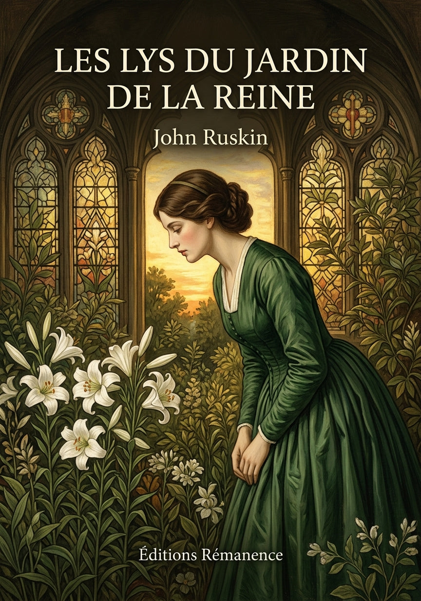 Livre Les Lys du jardin de la reine par John Ruskin - Couverture - Editions Remanence