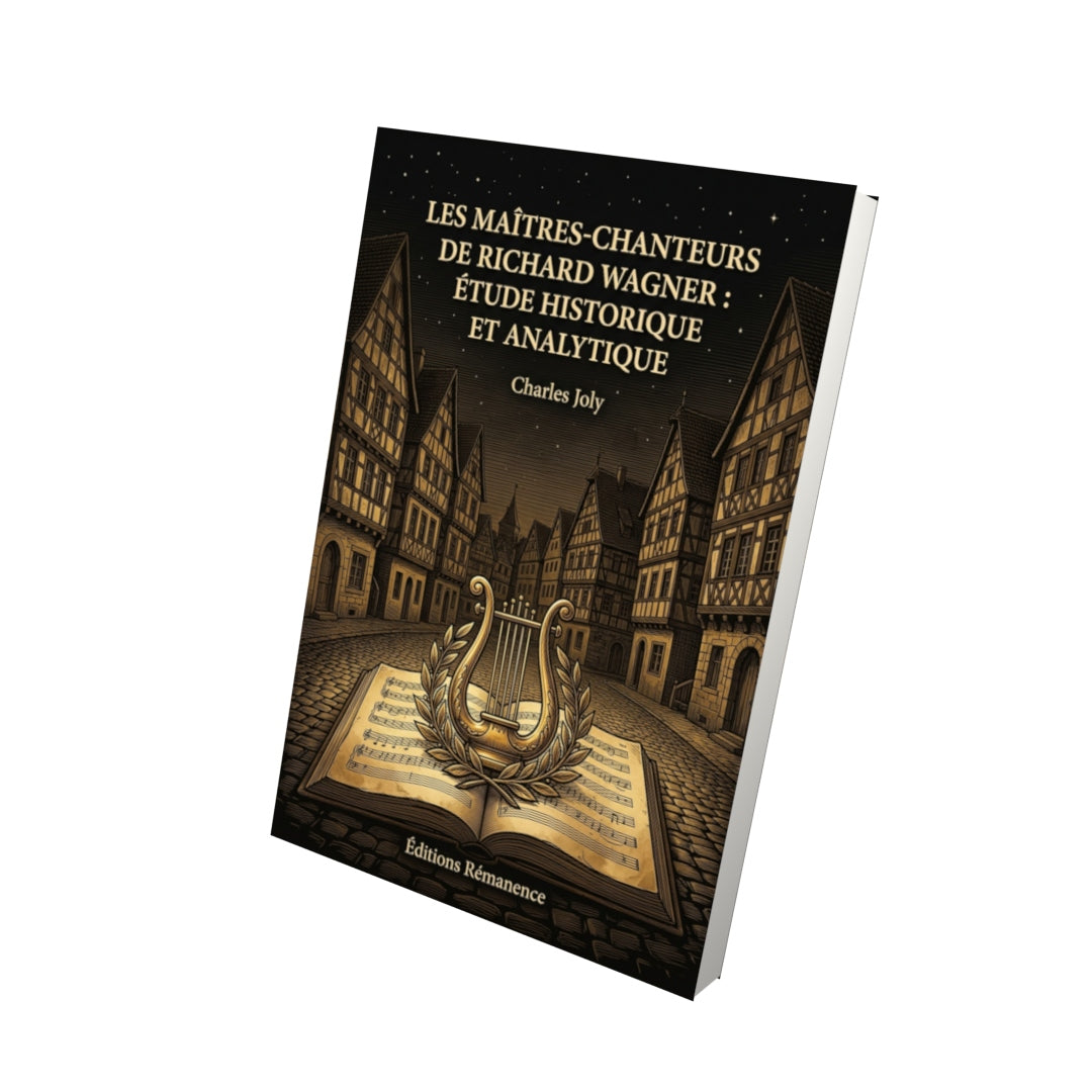 Livre Les Maîtres-Chanteurs de Richard Wagner : étude historique et analytique par Charles Joly - Vue 3D - Editions Remanence
