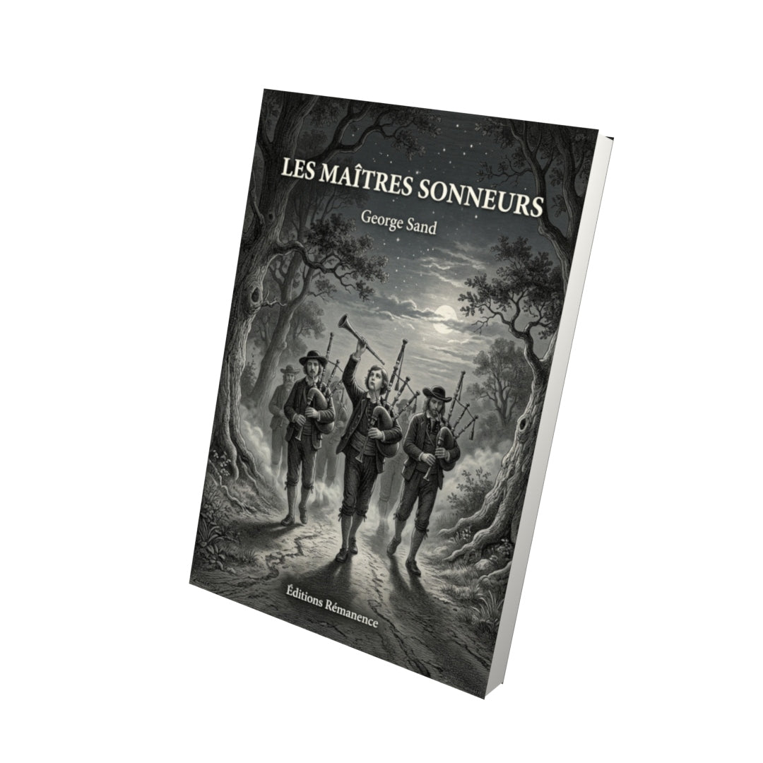 Livre Les Maîtres sonneurs par George Sand - Vue 3D - Editions Remanence