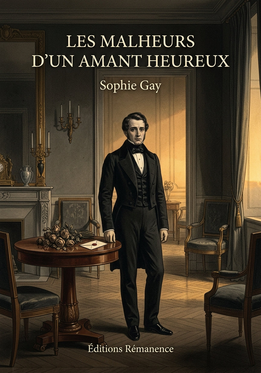 Livre Les Malheurs d’un amant heureux par Sophie Gay - Couverture - Editions Remanence