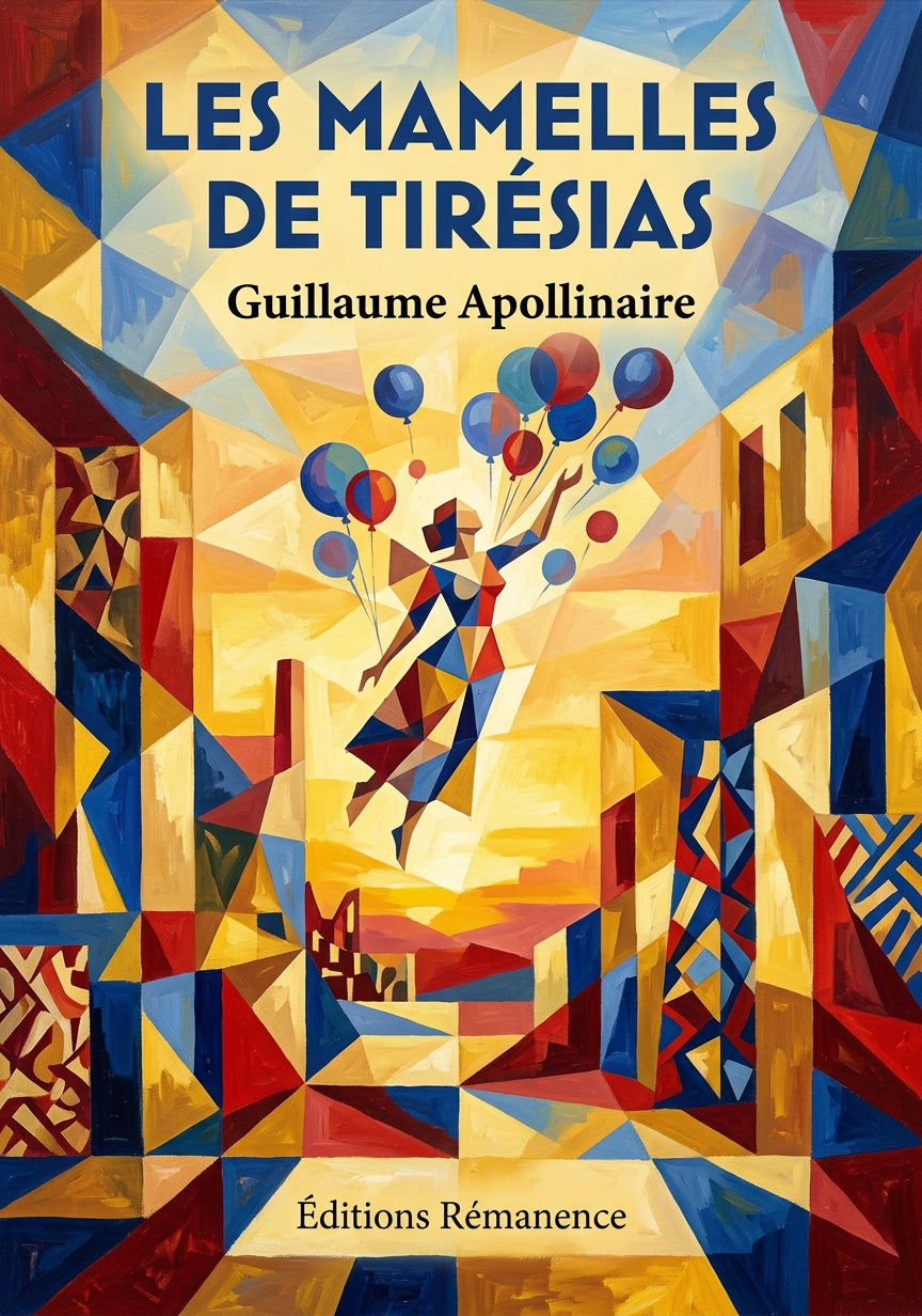 Livre Les Mamelles de Tirésias par Guillaume Apollinaire - Couverture - Editions Remanence