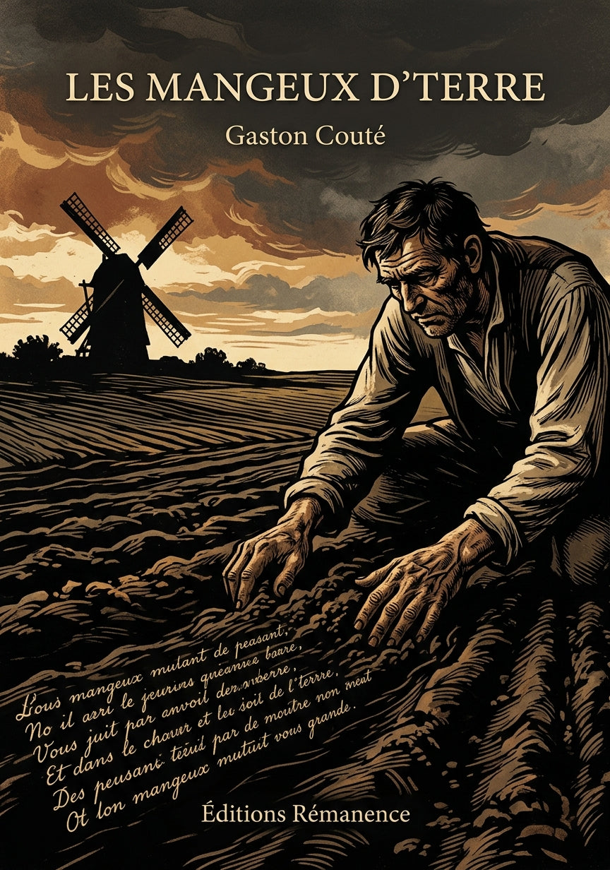 Livre Les Mangeux d’terre par Gaston Couté - Couverture - Editions Remanence