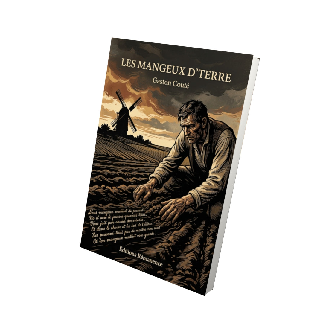 Livre Les Mangeux d’terre par Gaston Couté - Vue 3D - Editions Remanence