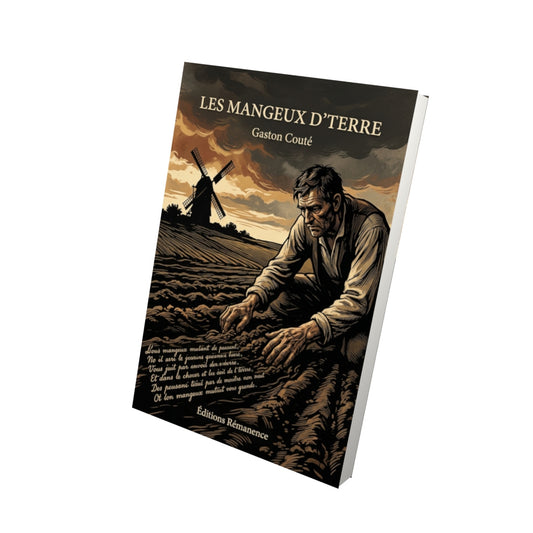 Livre Les Mangeux d’terre par Gaston Couté - Vue 3D - Editions Remanence