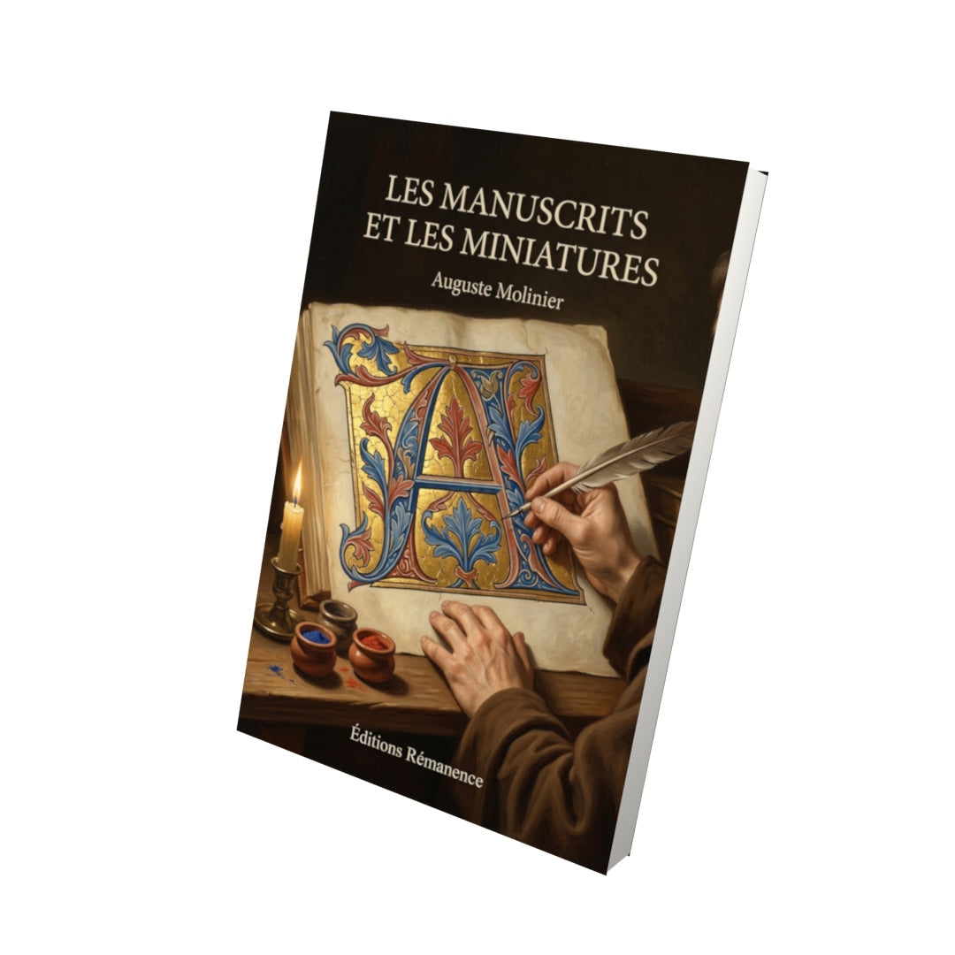 Livre Les Manuscrits et les miniatures par Auguste Molinier - Vue 3D - Editions Remanence