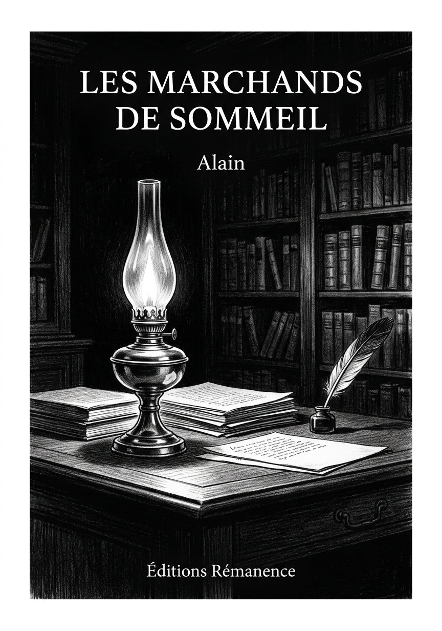 Livre Les Marchands de sommeil par Alain - Couverture - Editions Remanence