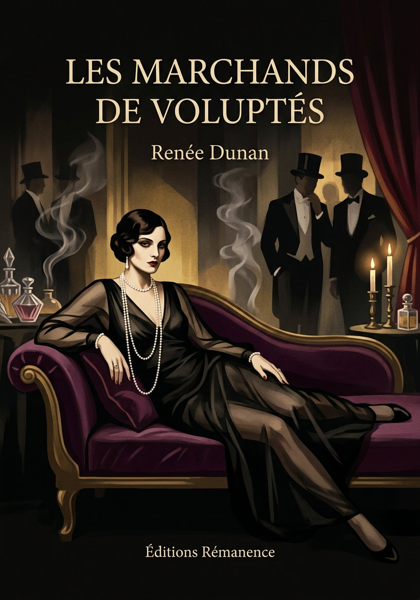 Livre Les Marchands de voluptés par Renée Dunan - Couverture - Editions Remanence