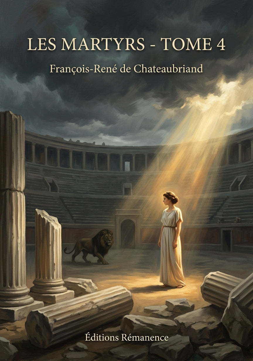 Livre Les Martyrs - Tome 4 par François-René de Chateaubriand - Couverture - Editions Remanence