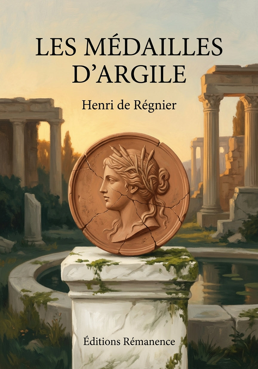 Livre Les Médailles d’argile par Henri de Régnier - Couverture - Editions Remanence