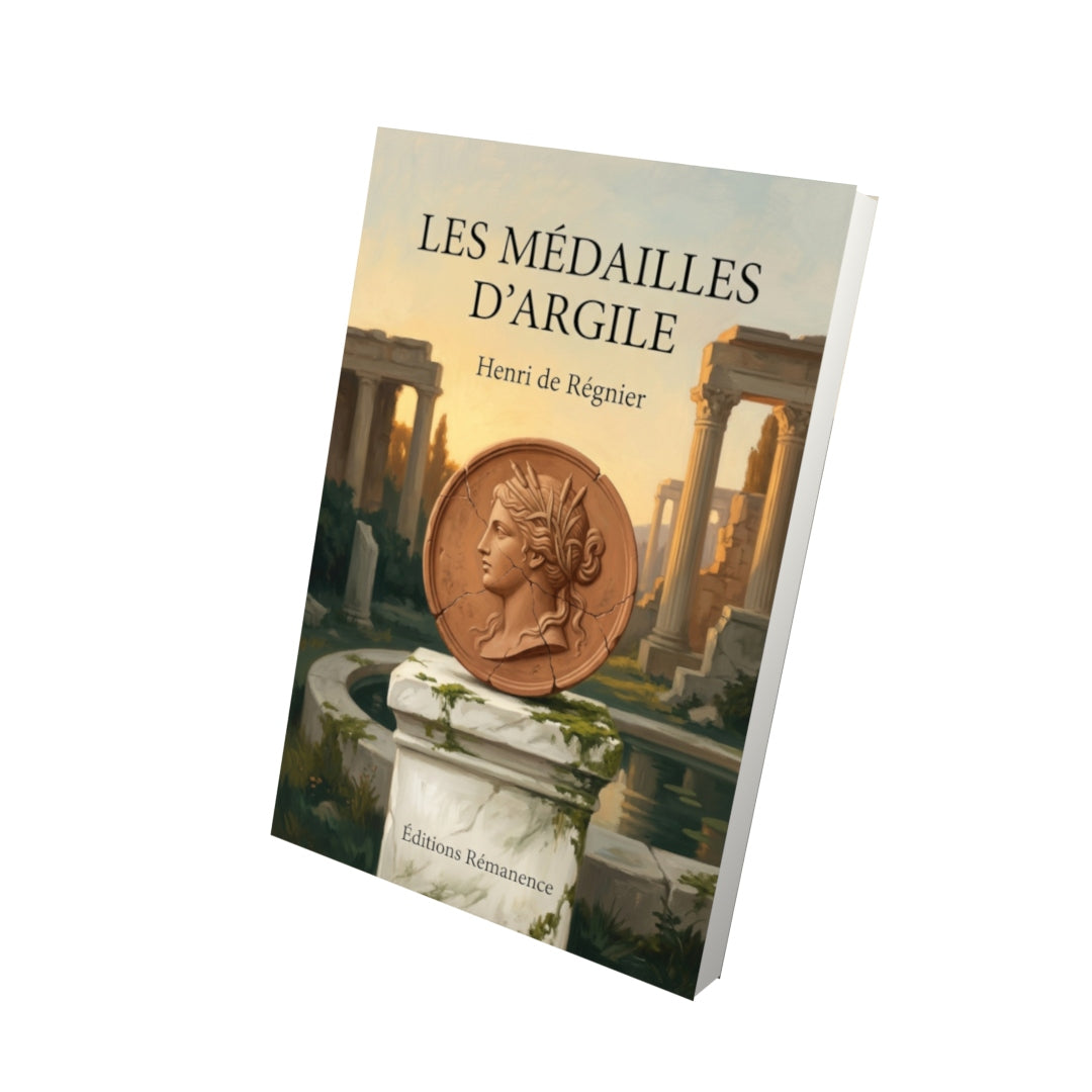 Livre Les Médailles d’argile par Henri de Régnier - Vue 3D - Editions Remanence