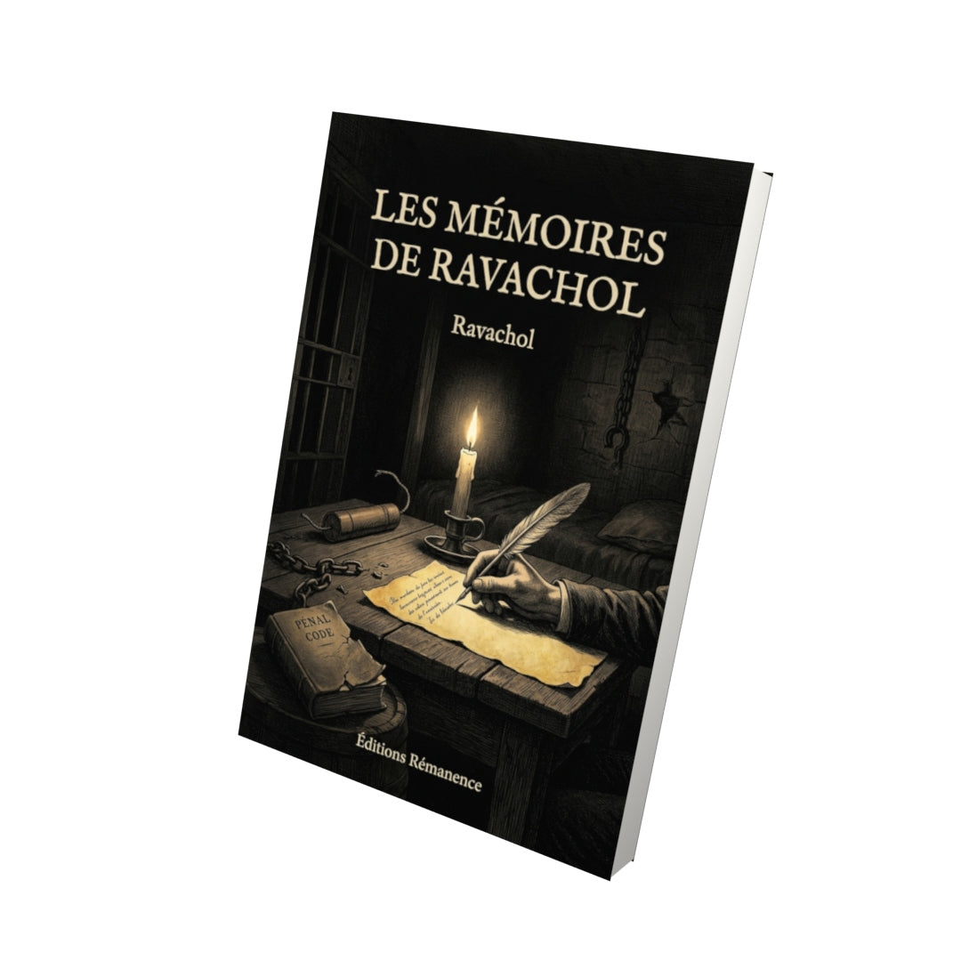 Livre Les Mémoires de Ravachol par Ravachol - Vue 3D - Editions Remanence