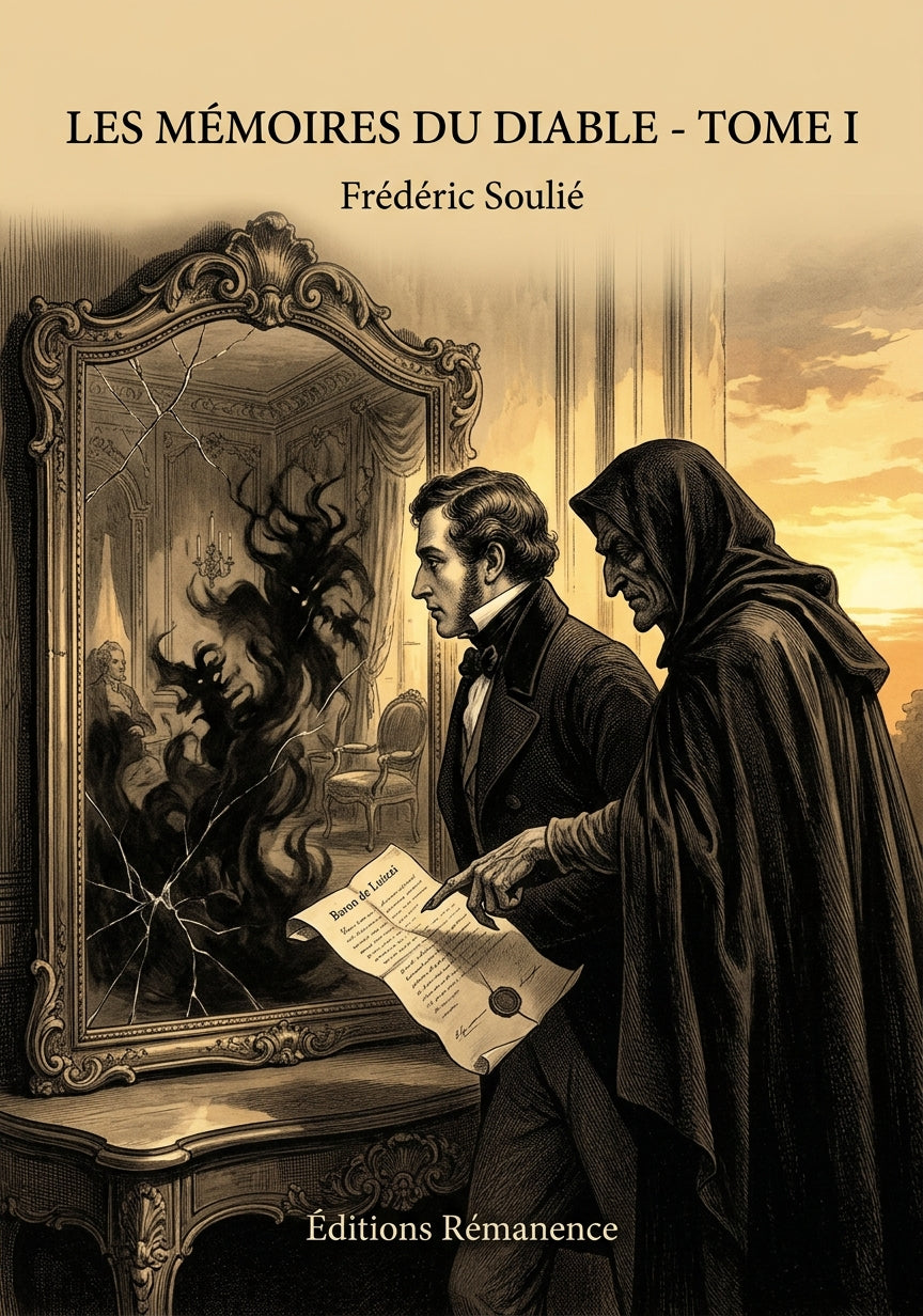 Livre Les Mémoires du Diable - Tome I par Frédéric Soulié - Couverture - Editions Remanence