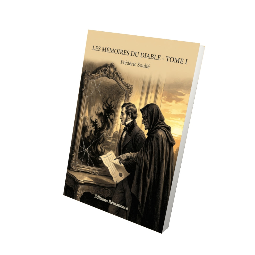 Livre Les Mémoires du Diable - Tome I par Frédéric Soulié - Vue 3D - Editions Remanence
