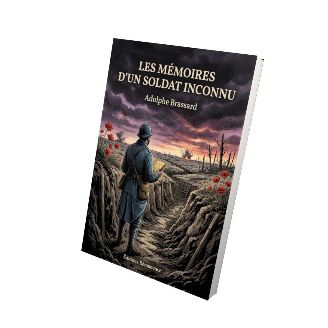 Livre Les Mémoires d’un soldat inconnu par Adolphe Brassard - Vue 3D - Editions Remanence