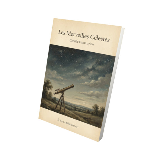 Livre Les Merveilles Célestes – Camille Flammarion - Vue 3D - Editions Remanence